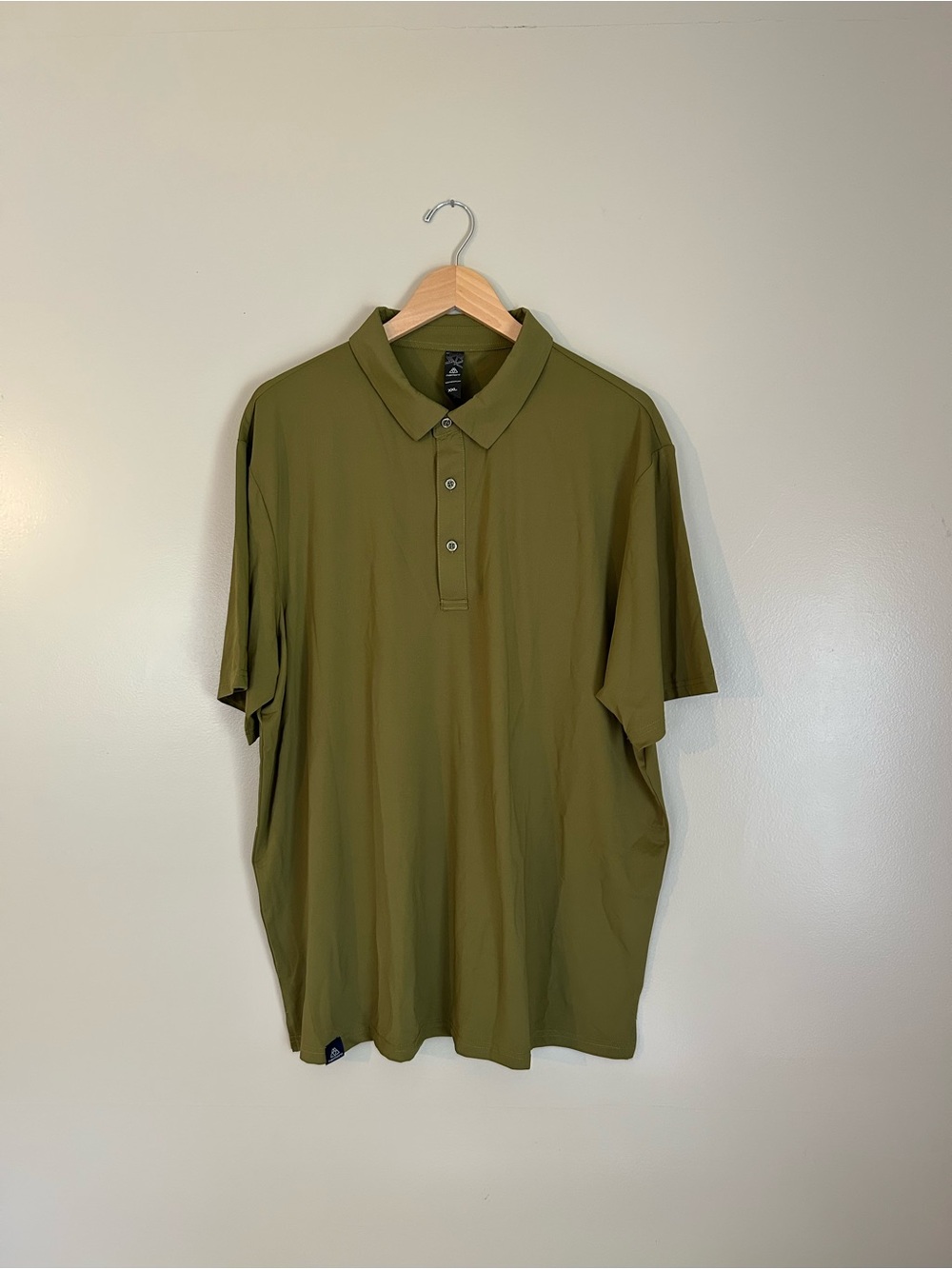 Haimont army green moisture wicking polo shirt